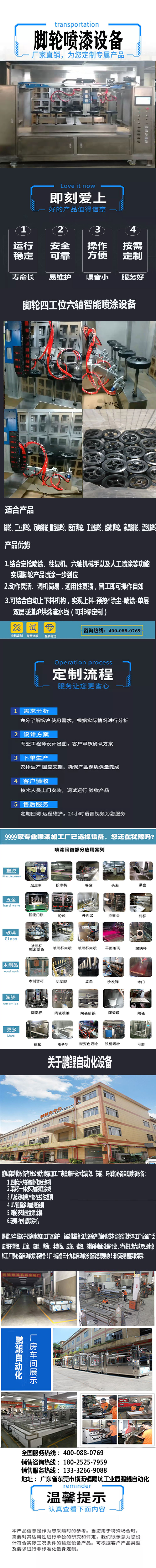 .腳輪四工位六軸智能噴涂設(shè)備