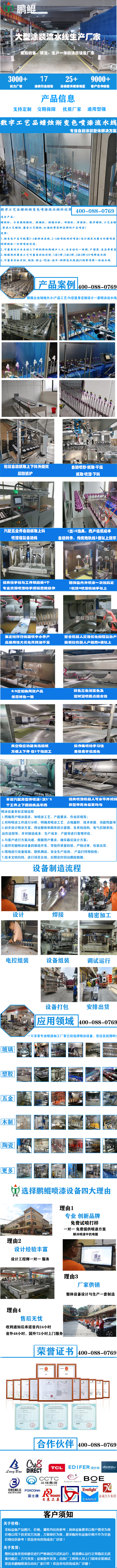 數(shù)字工藝品蠟燭漸變色噴漆流水線