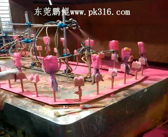 玩具夾模自動噴油生產(chǎn)線