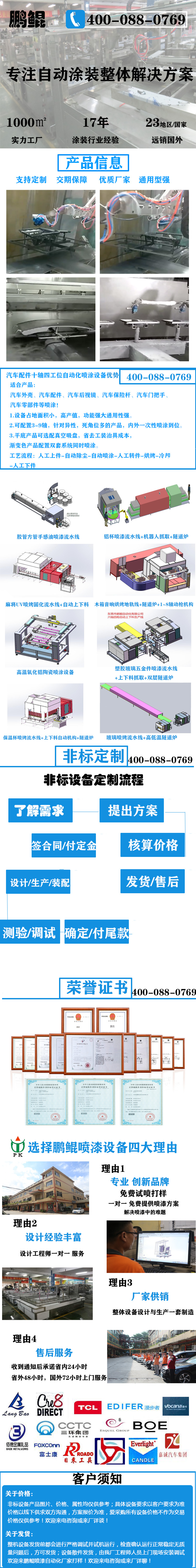 汽車配件十軸四工位自動化噴涂設(shè)備