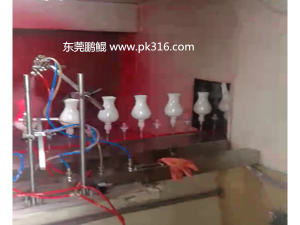 陶瓷瓶自動(dòng)噴涂機(jī)的流程操作！